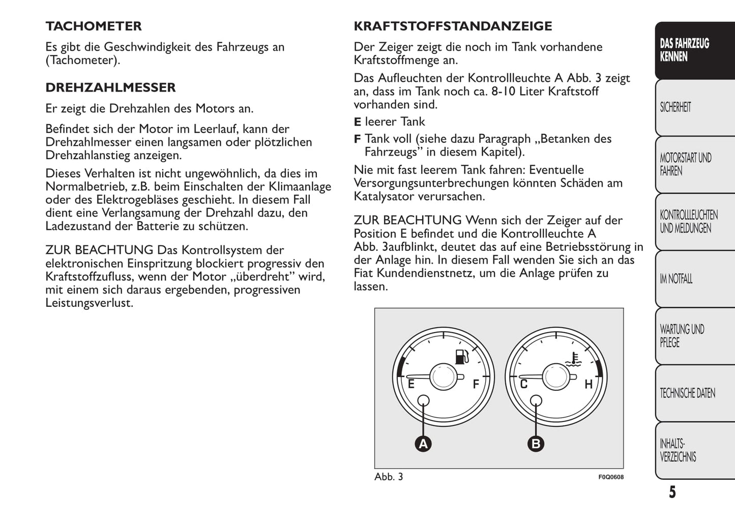 2013-2014 Fiat Bravo Owner's Manual | German