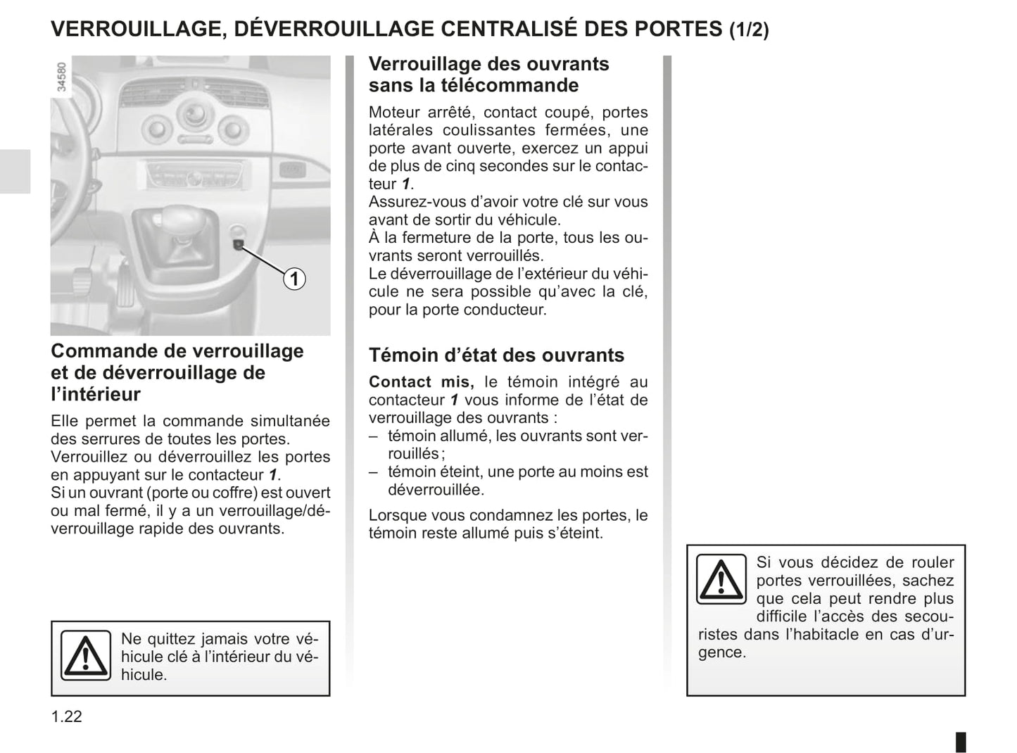 2012-2013 Renault Kangoo Manuel du propriétaire | Français