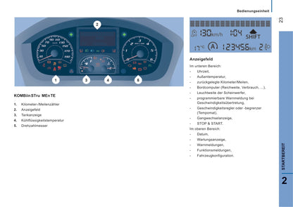 2015-2016 Peugeot Boxer Owner's Manual | German