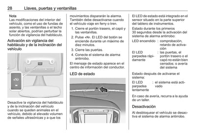 2018-2019 Opel Zafira/Zafira Tourer Manuel du propriétaire | Espagnol