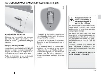 2013-2017 Renault Captur Manuel du propriétaire | Espagnol