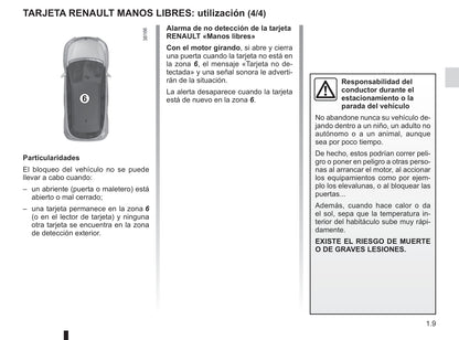 2013-2017 Renault Captur Manuel du propriétaire | Espagnol