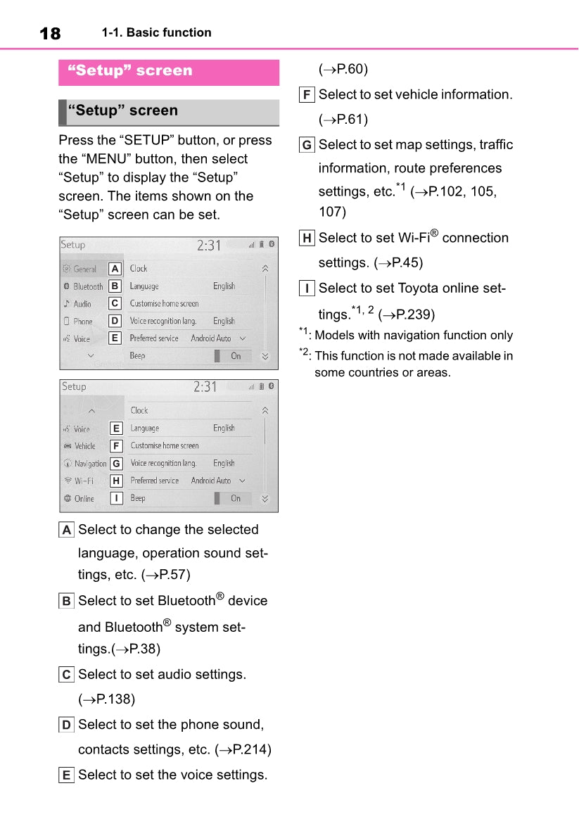 Toyota Yaris Cross Navigation / Multimedia Manual 2021 - 2023