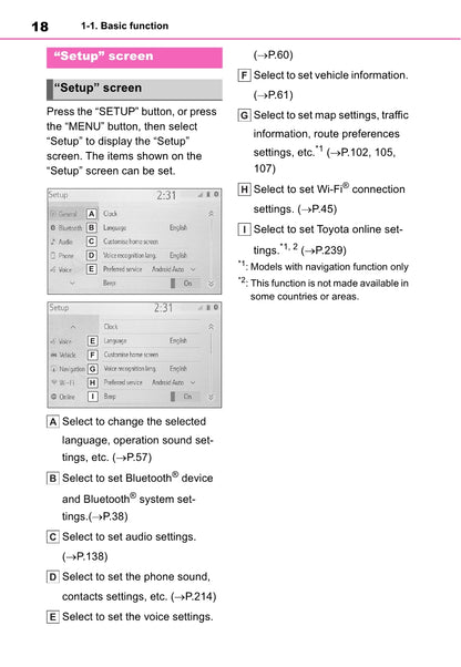 Toyota Yaris Cross Navigation / Multimedia Manual 2021 - 2023