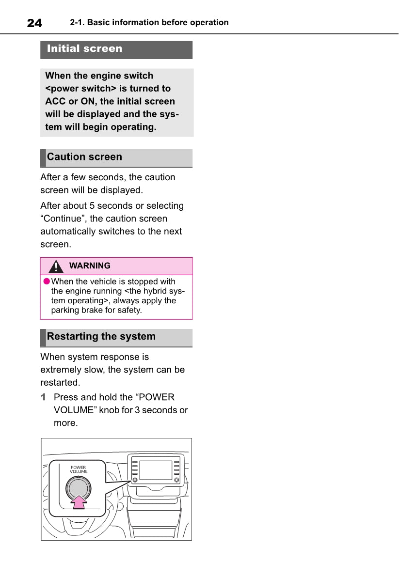 Toyota Yaris Cross Navigation / Multimedia Manual 2021 - 2023