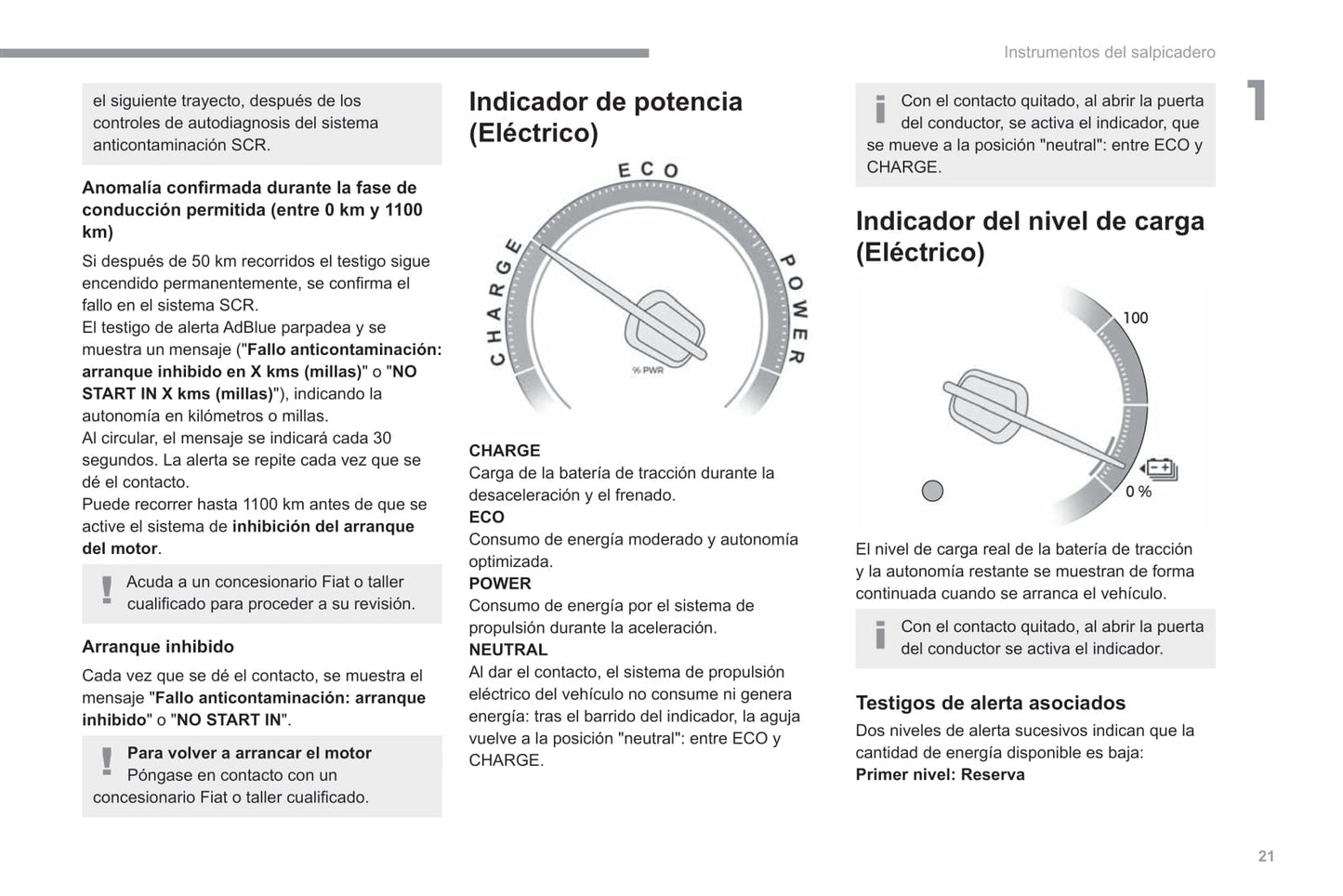 2022-2023 Fiat Scudo/Ulysse Owner's Manual | Spanish