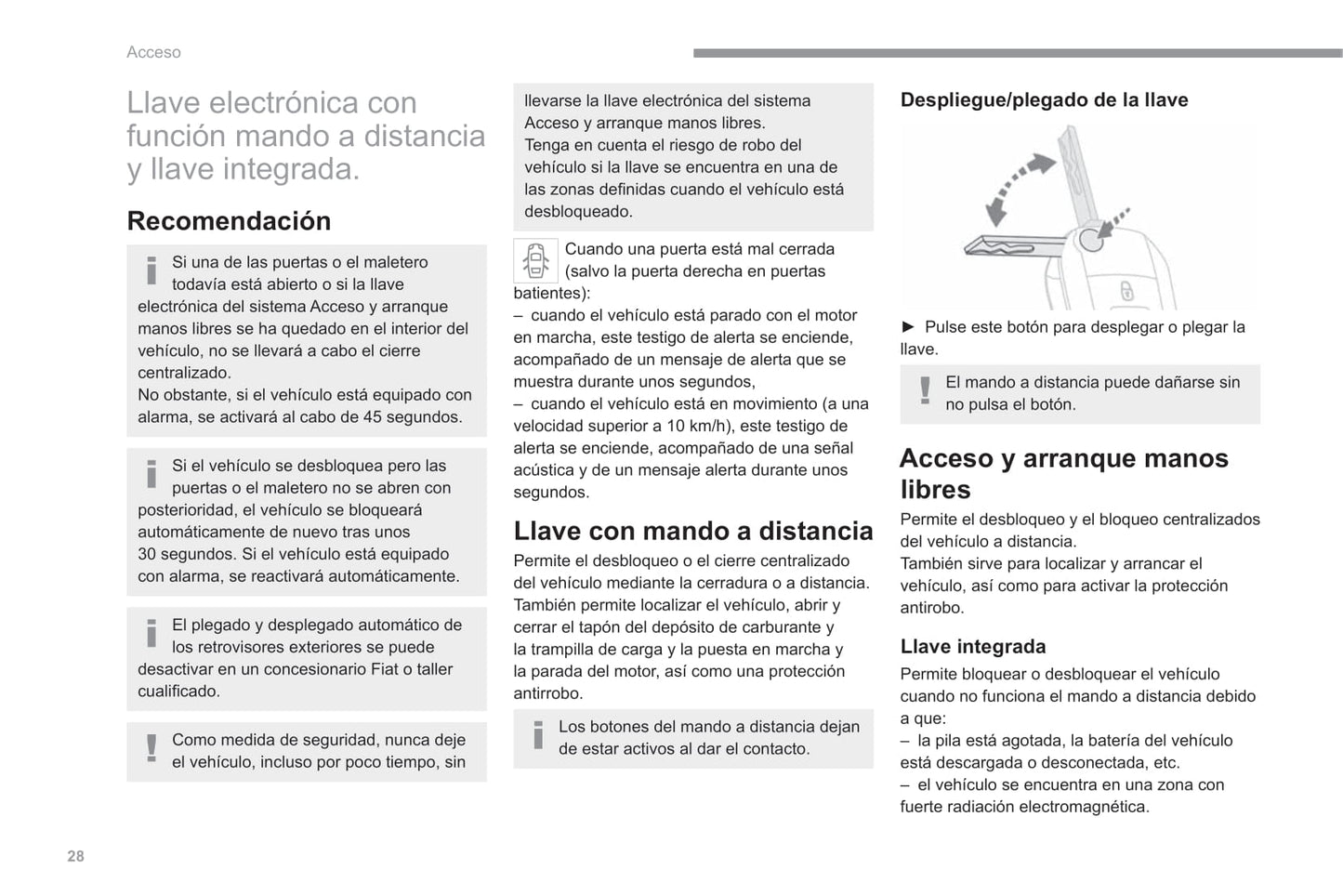 2022-2023 Fiat Scudo/Ulysse Owner's Manual | Spanish