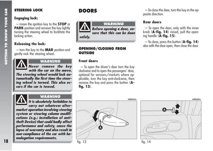 2003-2005 Alfa Romeo 156 Owner's Manual | English