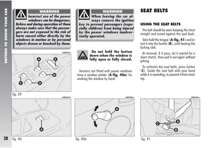 2003-2005 Alfa Romeo 156 Owner's Manual | English