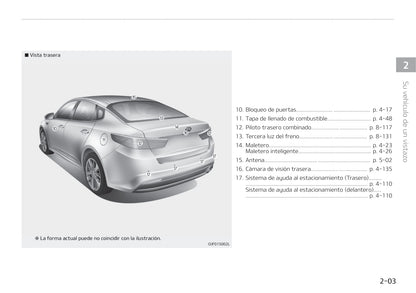 2017-2018 Kia Optima Owner's Manual | Spanish