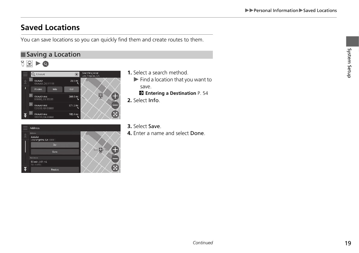 Honda Accord Navigation Owner's Manual 2019