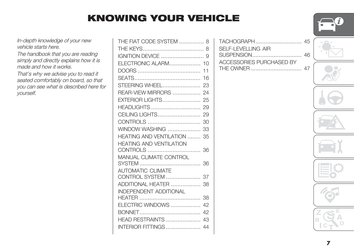 2019-2020 Fiat Ducato Bedienungsanleitung | Englisch