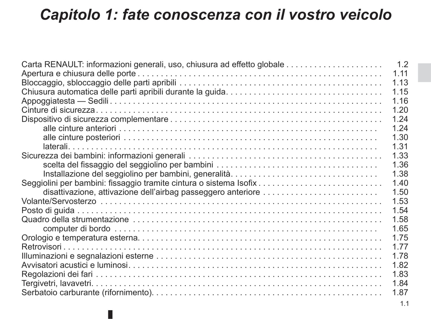 2016-2019 Renault Clio Manuel du propriétaire | Italien