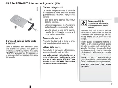 2016-2019 Renault Clio Manuel du propriétaire | Italien