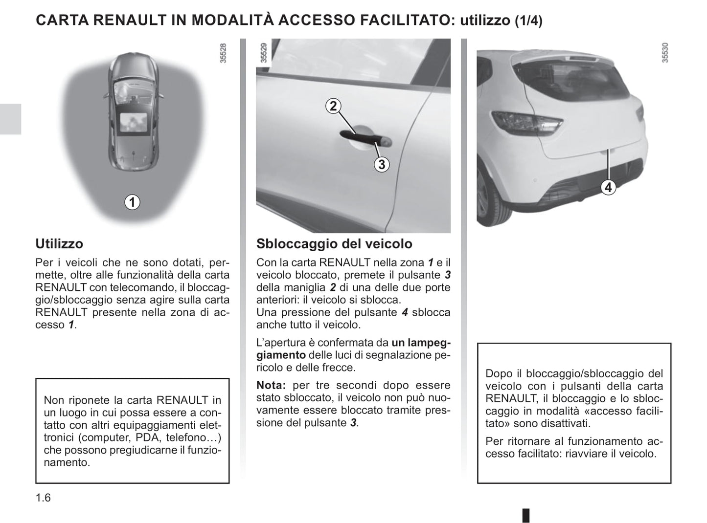 2016-2019 Renault Clio Manuel du propriétaire | Italien