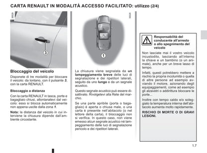 2016-2019 Renault Clio Manuel du propriétaire | Italien