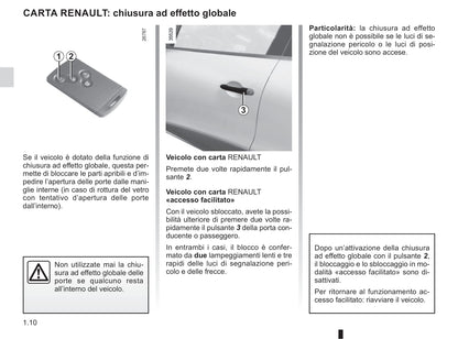 2016-2019 Renault Clio Manuel du propriétaire | Italien