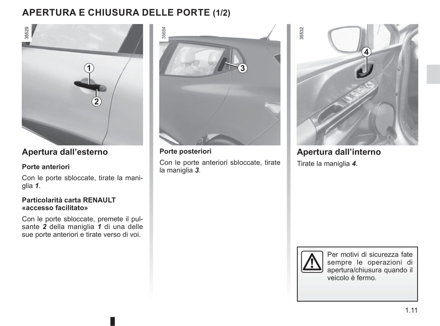 2016-2019 Renault Clio Manuel du propriétaire | Italien