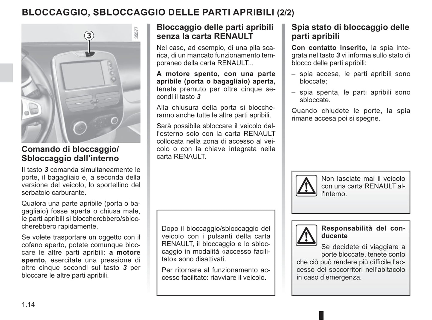 2016-2019 Renault Clio Manuel du propriétaire | Italien