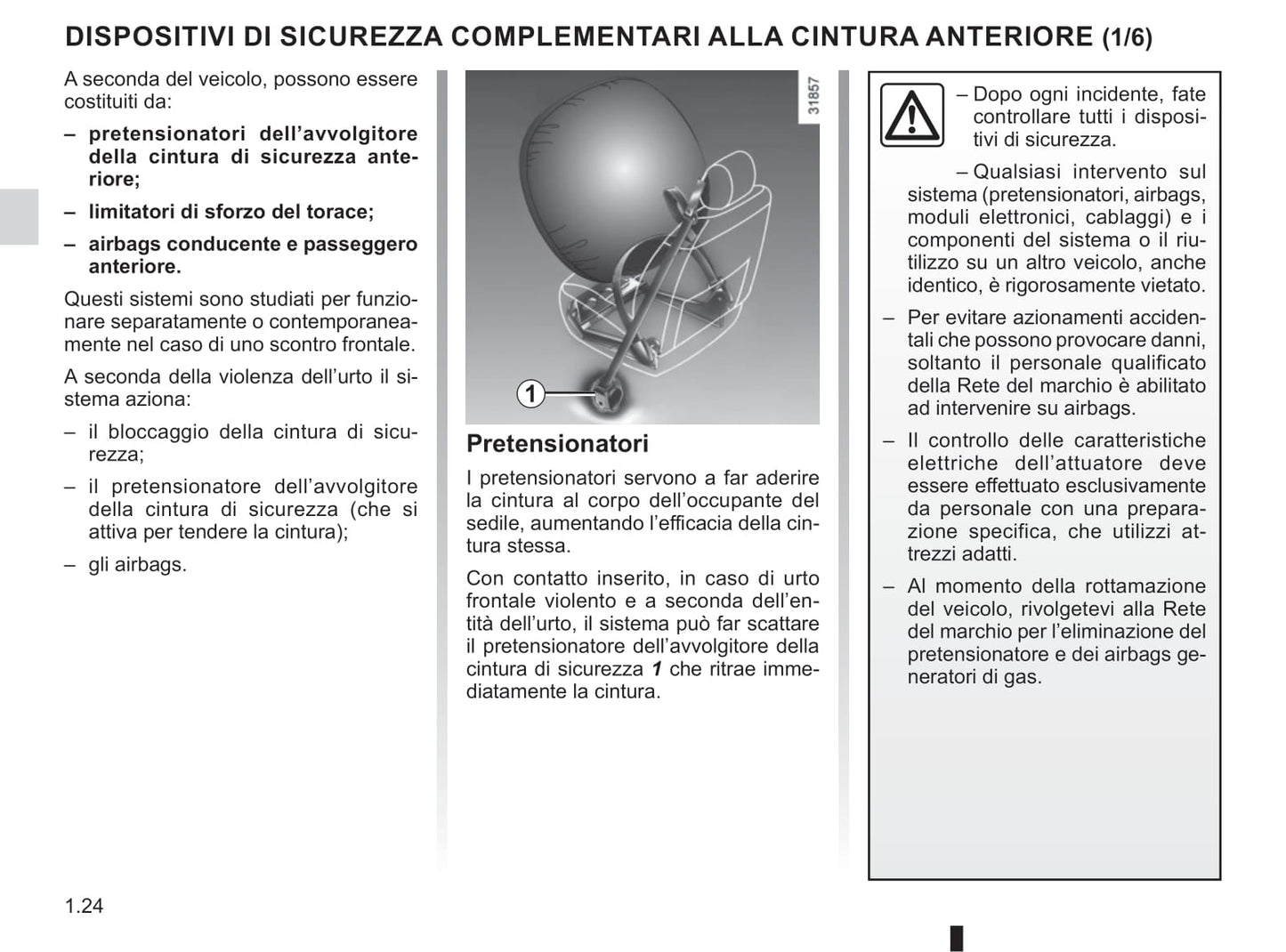 2016-2019 Renault Clio Manuel du propriétaire | Italien