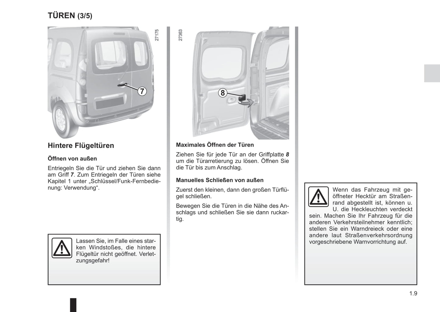 2013-2020 Renault Kangoo Manuel du propriétaire | Allemand