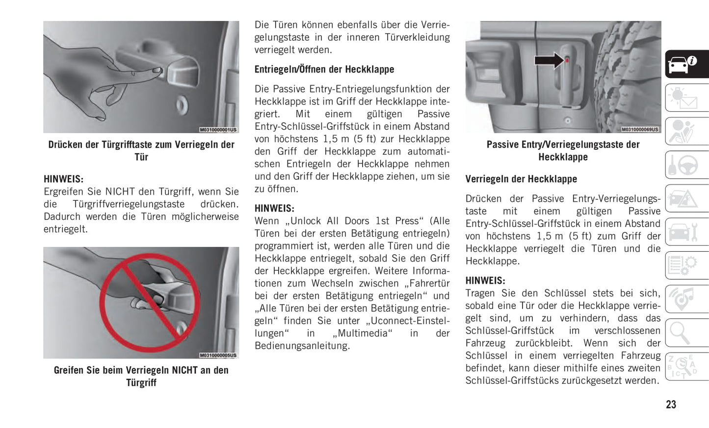 2019-2020 Jeep Wangler Bedienungsanleitung | Deutsch