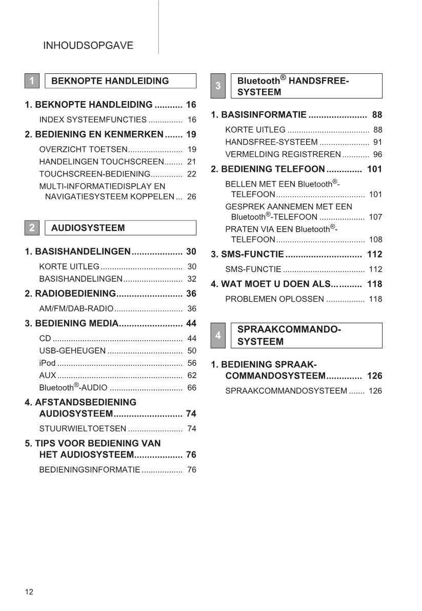 Toyota RAV4/H Handleiding Navigatie- en Multimediasysteem 2015