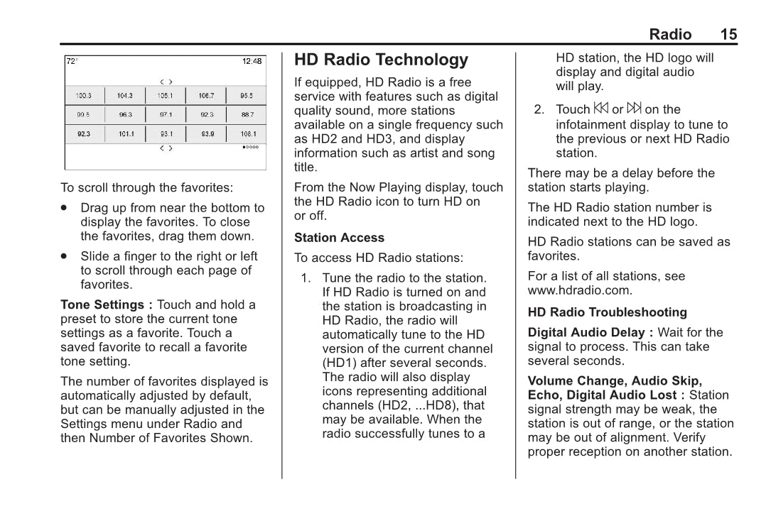 Buick Infotainment System Bedienungsanleitung 2020