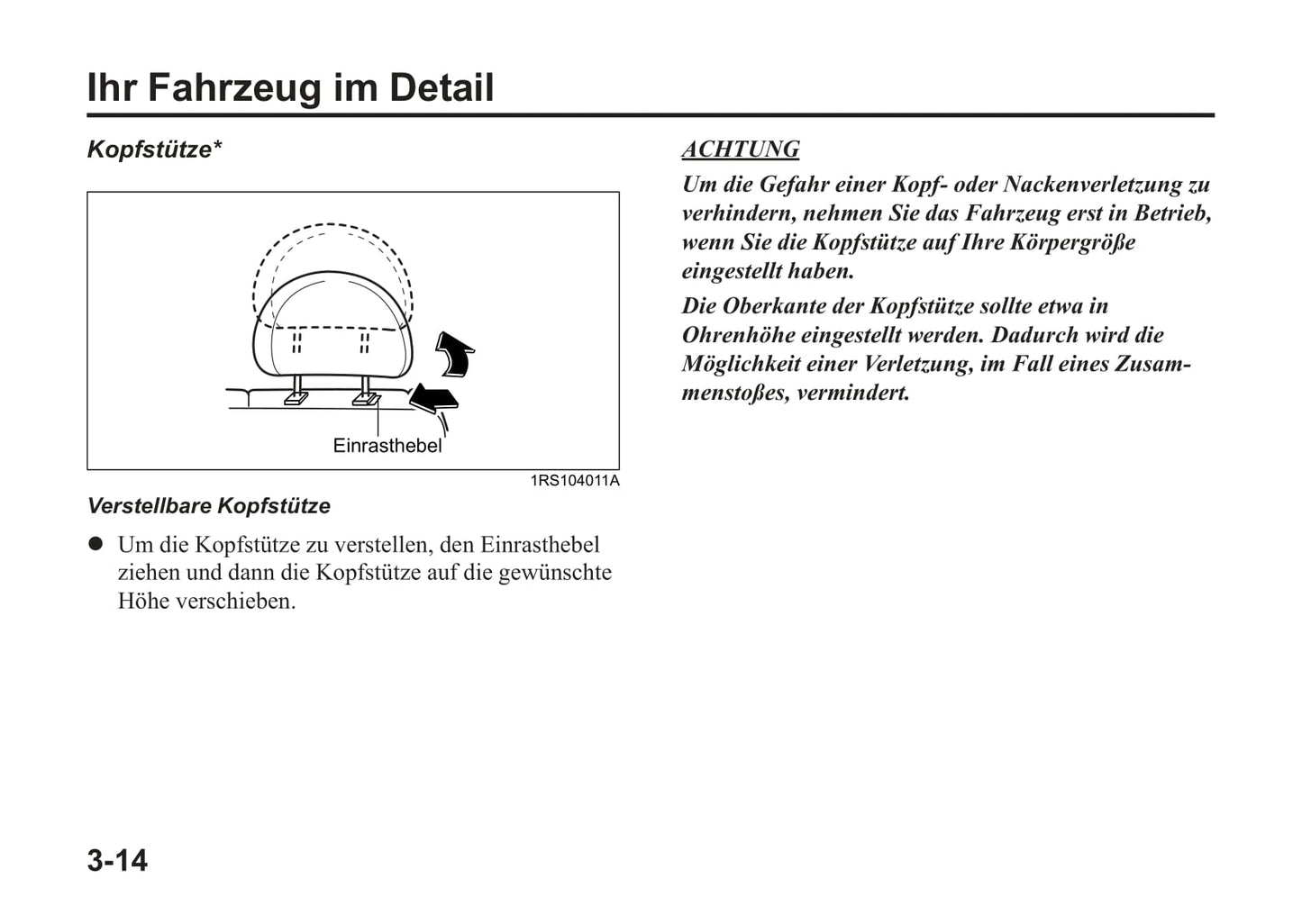 2004-2005 Kia Rio Owner's Manual | German