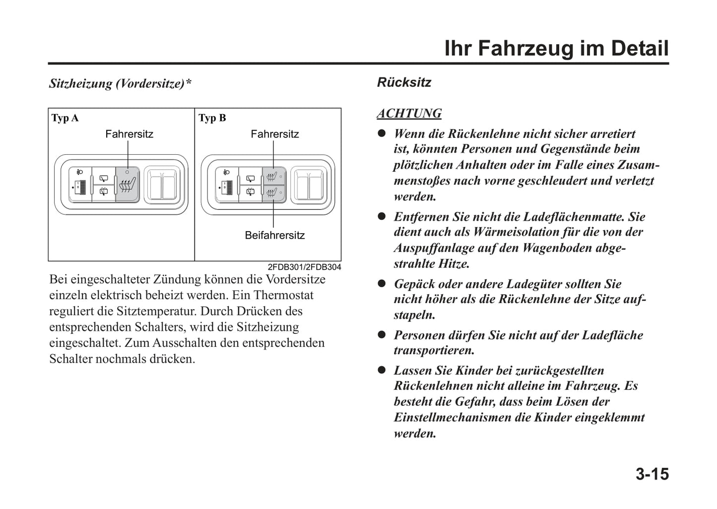 2004-2005 Kia Rio Owner's Manual | German