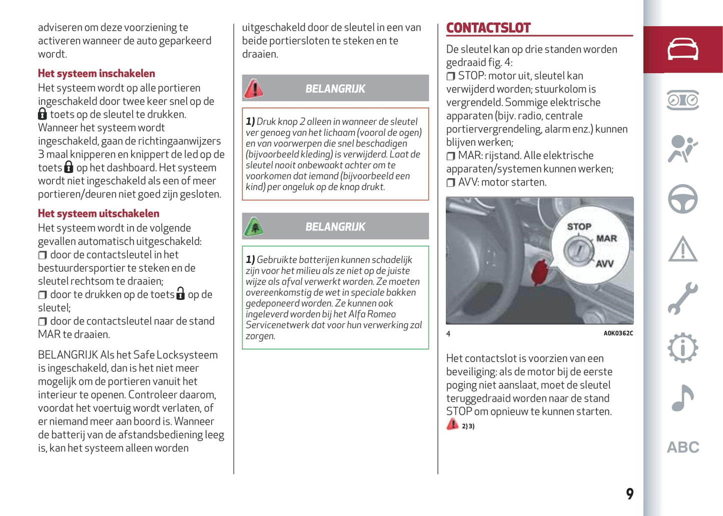 2016-2023 Alfa Romeo Giulietta Gebruikershandleiding | Nederlands