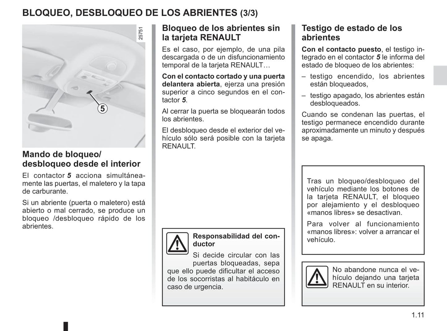 2012-2015 Renault Espace Manuel du propriétaire | Espagnol