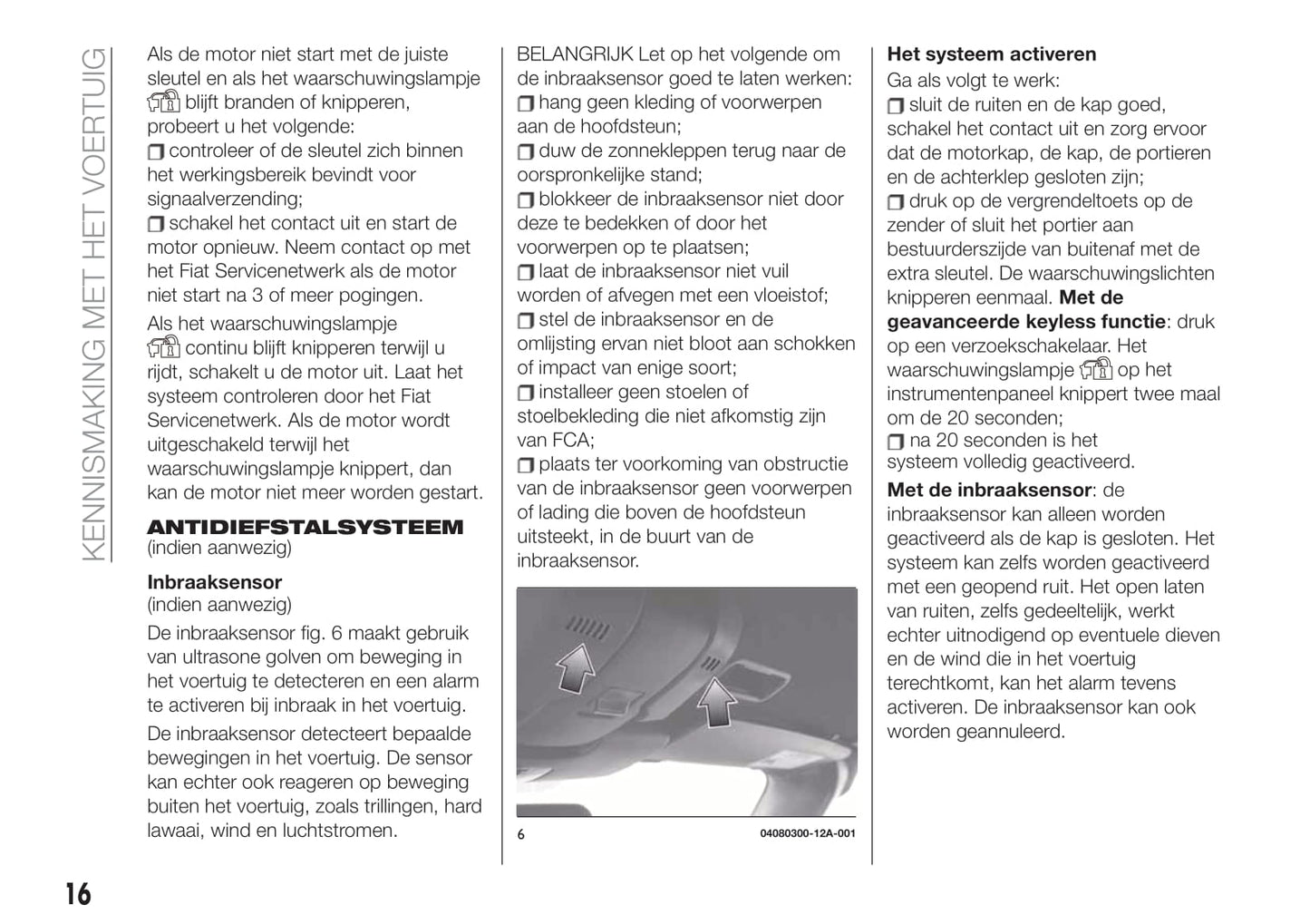 2018-2019 Fiat 124 Spider Gebruikershandleiding | Nederlands