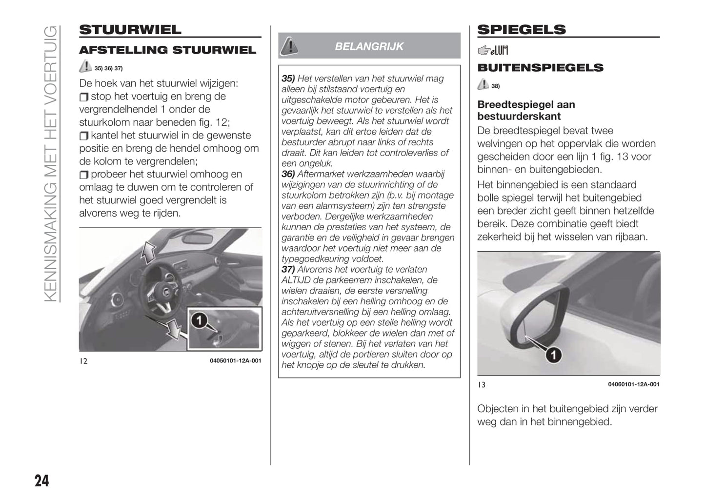 2018-2019 Fiat 124 Spider Gebruikershandleiding | Nederlands