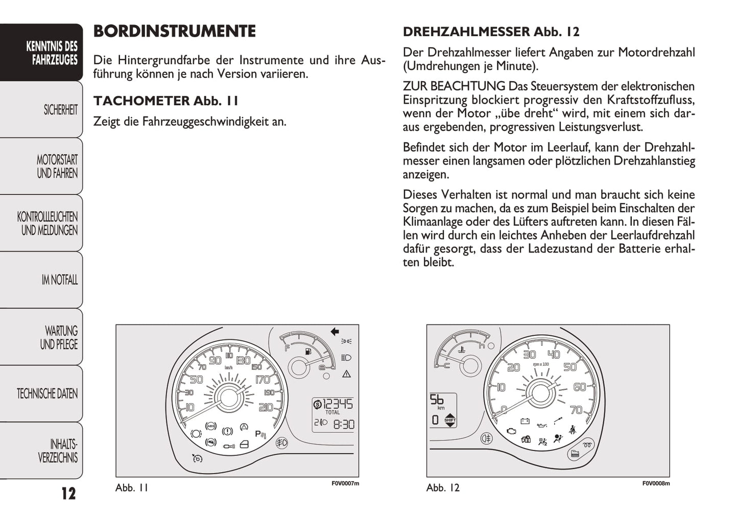 2012-2013 Fiat Doblò Bedienungsanleitung | Deutsch