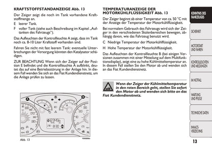 2012-2013 Fiat Doblò Bedienungsanleitung | Deutsch