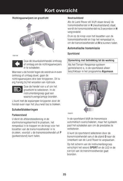 2007-2012 Land Rover Freelander 2 Bedienungsanleitung | Niederländisch