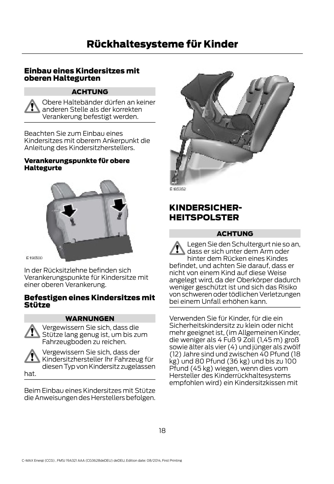 2014-2015 Ford C-Max Energi Gebruikershandleiding | Duits