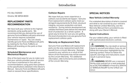 2018-2019 Lincoln Navigator Owner's Manual | English