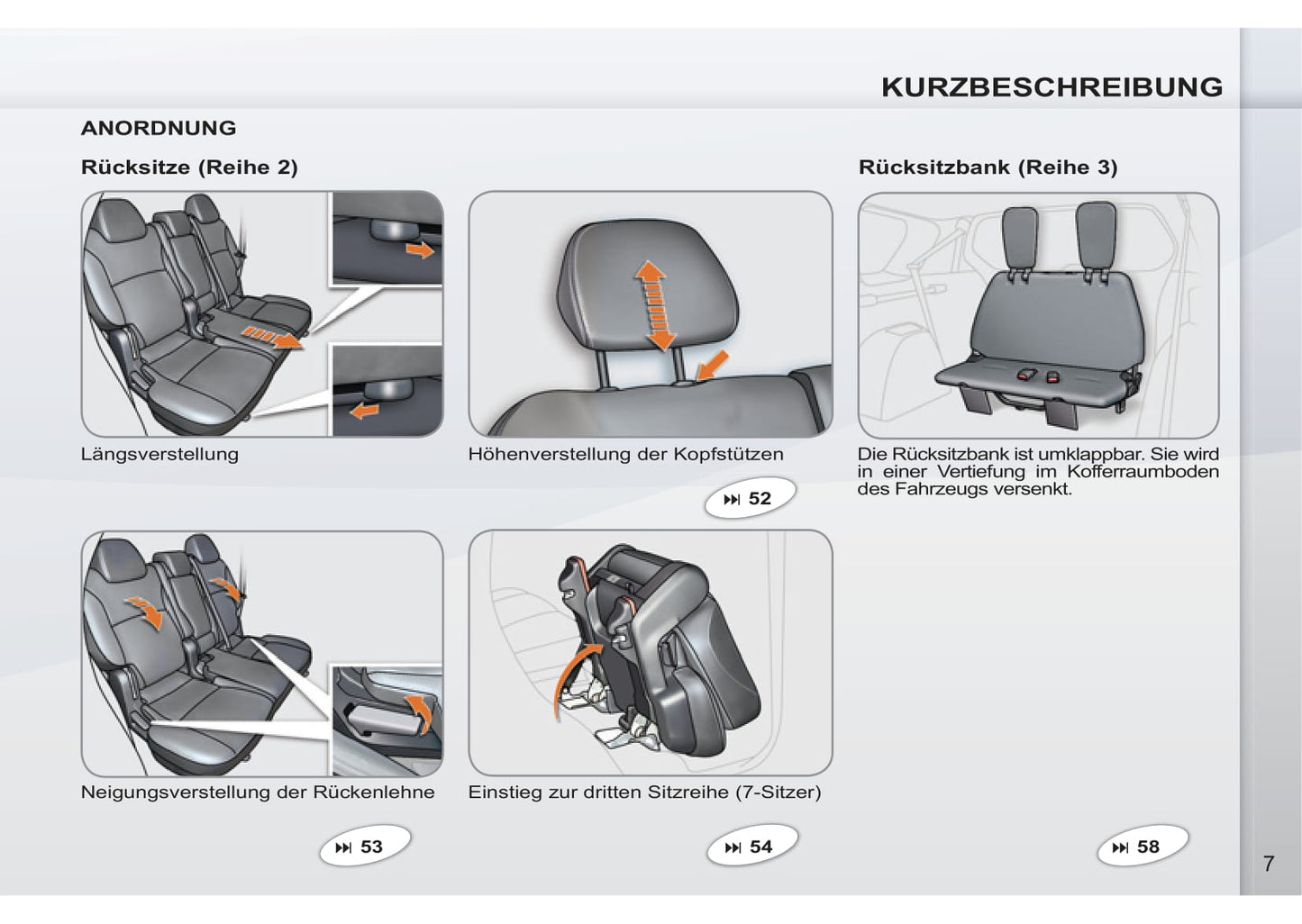 2011-2012 Peugeot 4007 Manuel du propriétaire | Allemand