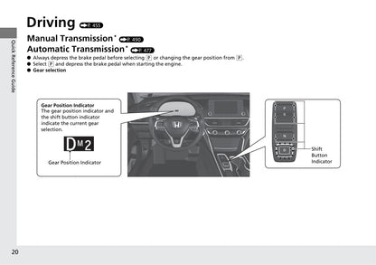 2020 Honda Accord Owner's Manual | English