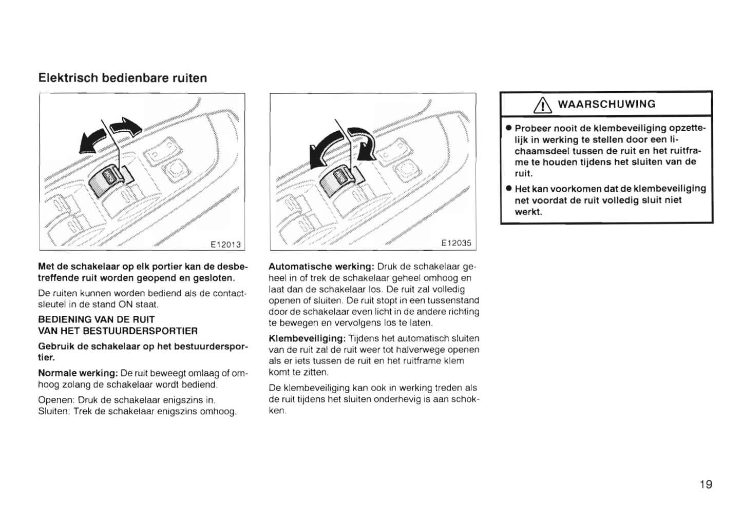 1997-2000 Toyota Corolla Gebruikershandleiding | Nederlands