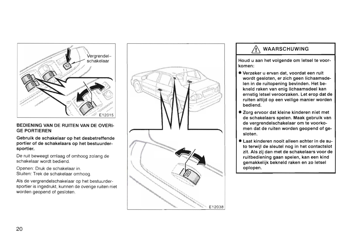 1997-2000 Toyota Corolla Gebruikershandleiding | Nederlands