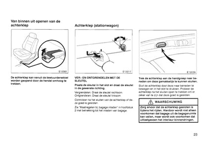 1997-2000 Toyota Corolla Gebruikershandleiding | Nederlands