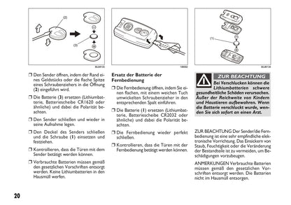 2013-2014 Fiat Sedici Owner's Manual | German