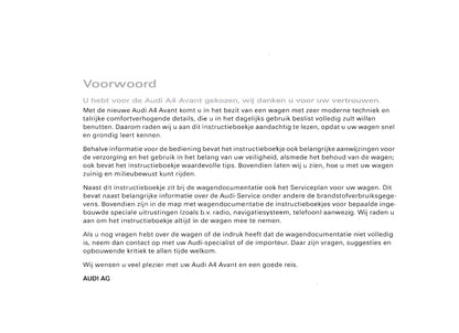 2004-2007 Audi A4 Avant Gebruikershandleiding | Nederlands