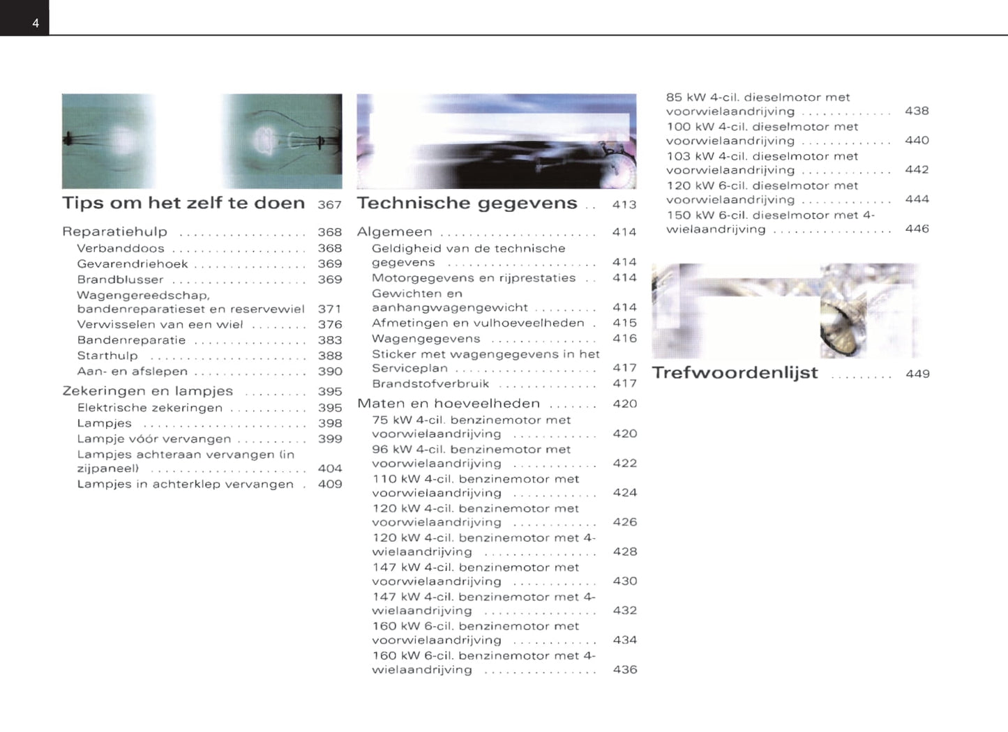 2004-2007 Audi A4 Avant Gebruikershandleiding | Nederlands