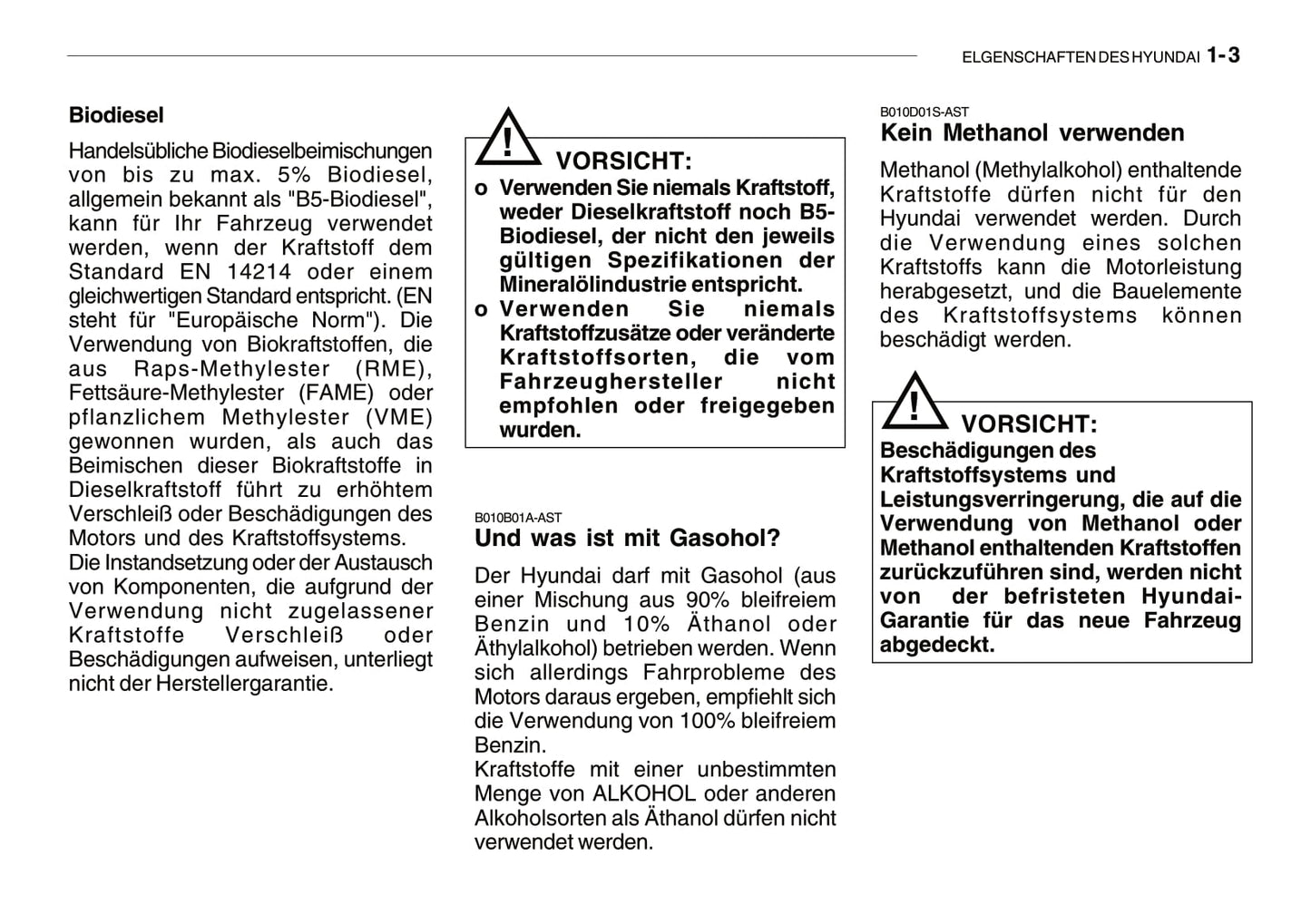 2005-2008 Hyundai Getz Manuel du propriétaire | Allemand