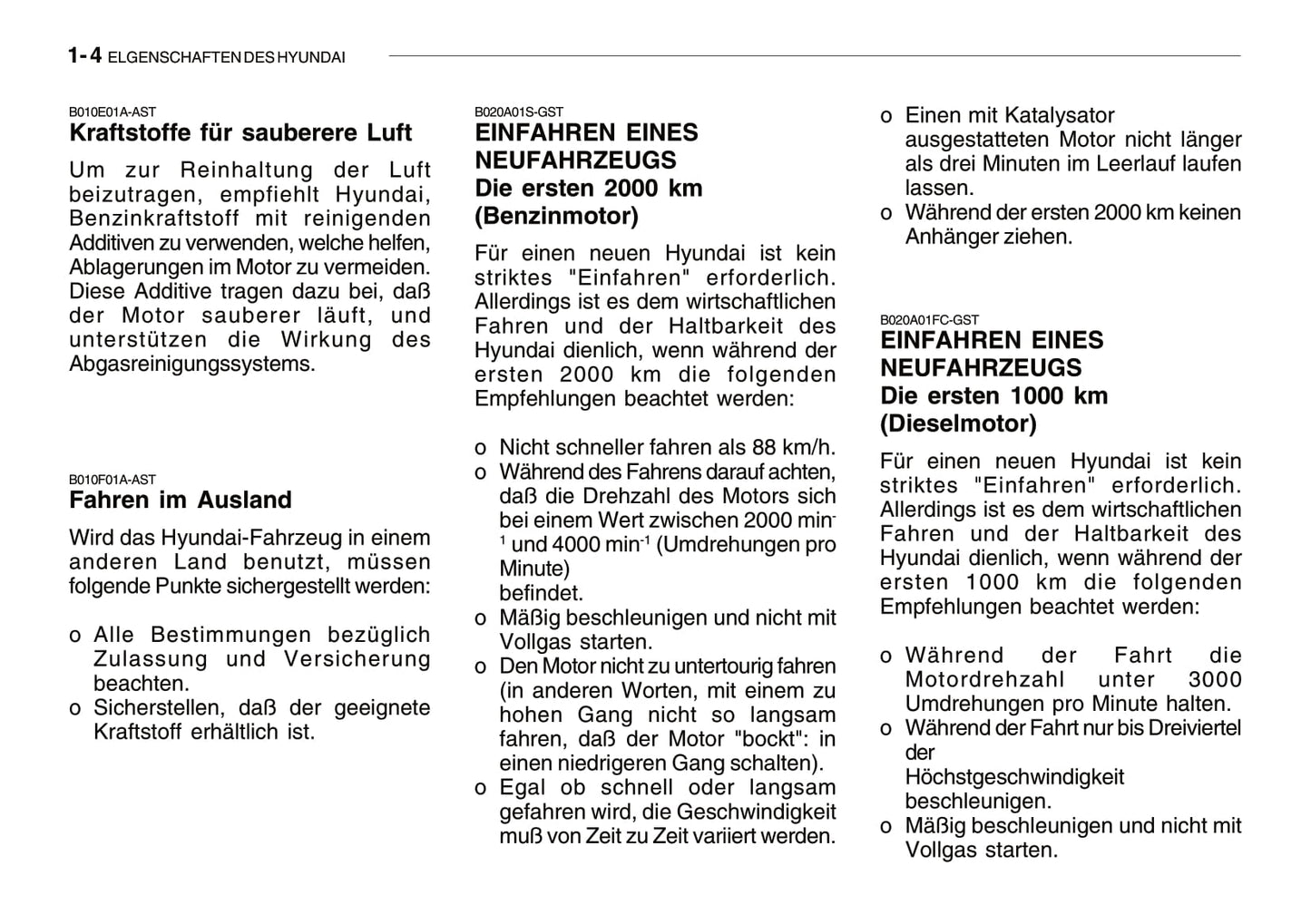 2005-2008 Hyundai Getz Manuel du propriétaire | Allemand