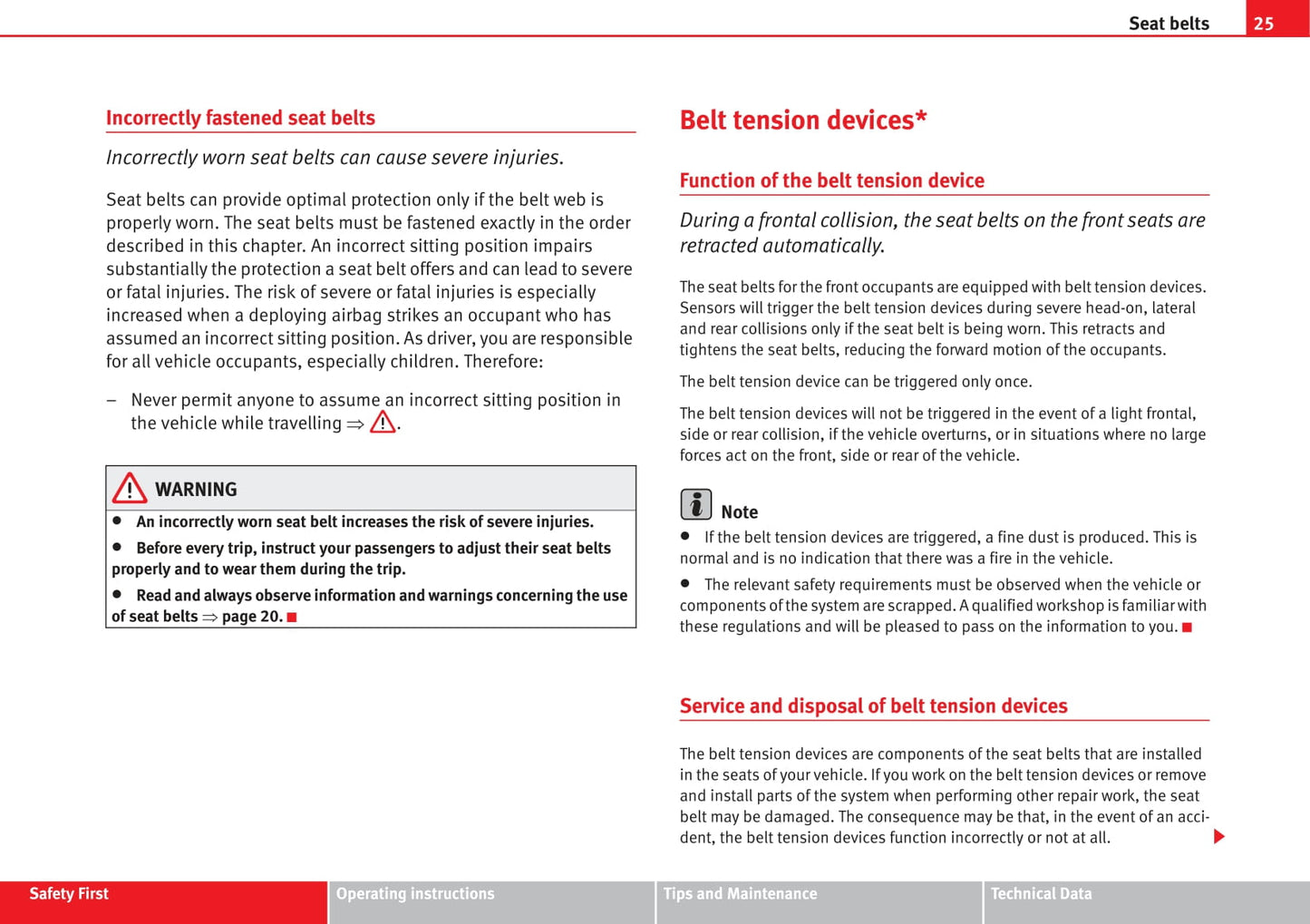 2007-2008 Seat Cordoba Owner's Manual | English